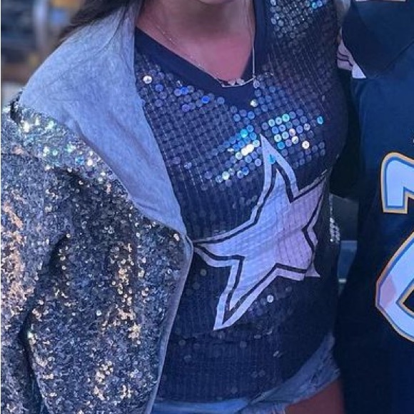 Victoria Secret Pink Dallas Cowboys Bling Jersey - Picture 5 of 5